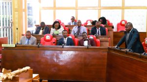 Mbeti South MCA Murithi Kiura seconding Adjournment Motion